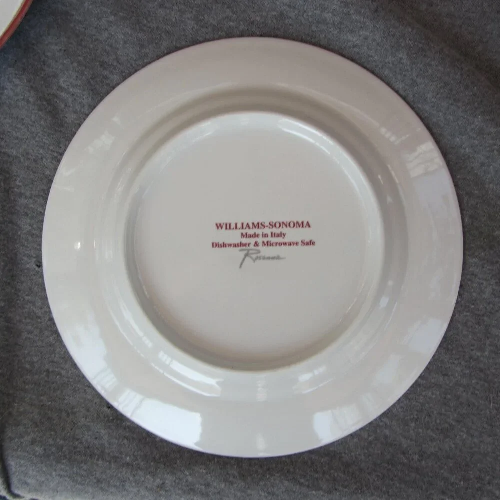 Williams Sonoma Rosanna Italy fruit plates set of 6 (W3262)